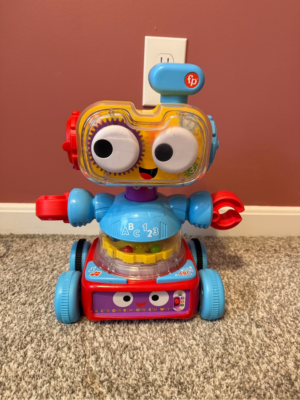 Fisher-Price Multi-Activity Learning Robot - Blue, Red & Yellow